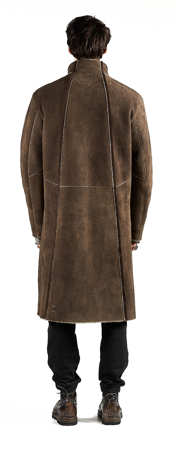 DANIELE BASTA LEATHER AND SILVER JACKET 
